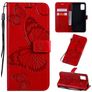Mobigear Butterfly Samsung Galaxy A51 Hoesje Bookcase Portemonnee - Rood
