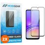 Mobigear Premium Samsung Galaxy A05 Glazen Screenprotector - Case Friendly - Zwart (2-Pack)
