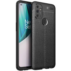 Mobigear Luxury OnePlus Nord N100 Hoesje Flexibel TPU Backcover - Zwart