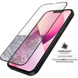 PanzerGlass Edge to Edge iPhone 13 Mini Glazen Screenprotector - Case Friendly - Zwart