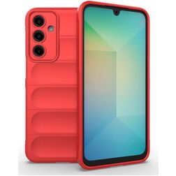 Mobigear Bumpy Samsung Galaxy A16 Hoesje Flexibel TPU Backcover - Rood