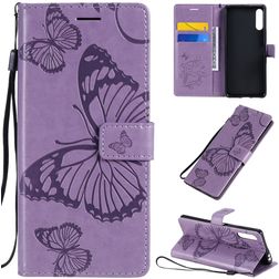Mobigear Butterfly Sony Xperia L4 Hoesje Bookcase Portemonnee - Paars