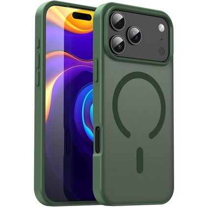 Mobigear Shockproof iPhone 18 Pro Max MagSafe Hoesje Hardcase Backcover - Olive Green