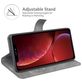 Mobigear Wallet iPhone 13 Mini Hoesje Bookcase Portemonnee - Grijs
