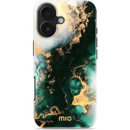 MIO iPhone 17 MagSafe Hoesje Hardcase Backcover - Green Marble