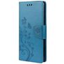 Mobigear Flowers Samsung Galaxy A53 Hoesje Bookcase Portemonnee - Blauw