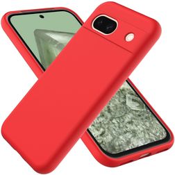 Mobigear Colors Google Pixel 8a Hoesje Flexibel TPU Backcover - Rood