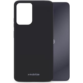 Mobilize Rubber Gelly Motorola Moto G04 Hoesje Flexibel TPU Backcover - Matt Black
