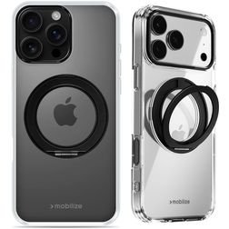 Mobilize 360 Rotating Ring iPhone 16 Pro Max MagSafe Hoesje Hardcase Backcover met Ringhouder - Zwart