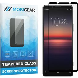 Mobigear Premium Sony Xperia 1 II Glazen Screenprotector - Case Friendly - Zwart