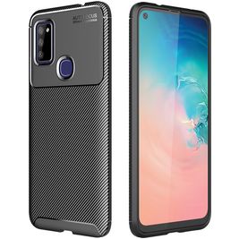 Mobigear Racing Samsung Galaxy M51 Hoesje Flexibel TPU Backcover - Zwart