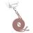 Valenta Nylon Lanyard Universeel Telefoonkoord Verstelbaar - Metallic Rose