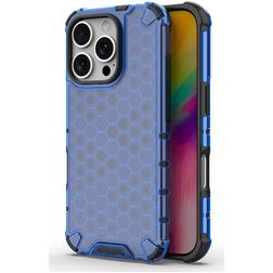 Mobigear Honeycomb iPhone 16 Pro Max Hoesje Hardcase Backcover Shockproof - Blauw