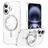 Mobigear Frosted Mag iPhone 17 MagSafe Hoesje Hardcase Backcover met Standaard - Zilver