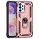 Mobigear Armor Ring Samsung Galaxy A23 Hoesje Hardcase Backcover Shockproof met Ringhouder - Roségoud