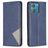 Mobigear Rhombus Slim Motorola Edge 40 Neo Hoesje Bookcase - Blauw