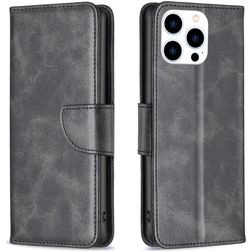 Mobigear Excellent iPhone 16 Pro Hoesje Bookcase Portemonnee - Zwart