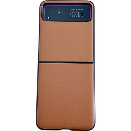 Mobigear Excellent Motorola Razr 40 Hoesje Hardcase Backcover - Bruin