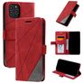 Mobigear Rhombus iPhone 12 Pro Hoesje Bookcase Portemonnee - Rood