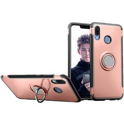 Mobigear Armor Ring HONOR Play Hoesje Hardcase Backcover Shockproof met Ringhouder - Roségoud