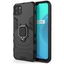 Mobigear Armor Ring Realme C11 (2020) Hoesje Hardcase Backcover Shockproof met Ringhouder - Zwart