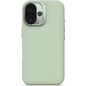 Decoded Stacks iPhone 16 Siliconen MagSafe Hoesje Backcover - Mist Green
