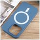 Mobigear Rubber Touch iPhone 15 Pro Siliconen MagSafe Hoesje Backcover - Blauw