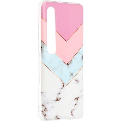 Mobigear Marble Xiaomi Mi 10 Hoesje Flexibel TPU Backcover - Driekleurig