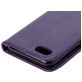 Mobigear Flowers iPhone SE (2020) Hoesje Bookcase Portemonnee - Paars