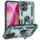 Mobigear Armor Ring iPhone 16 Hoesje Hardcase Backcover Shockproof met Ringhouder - Groen