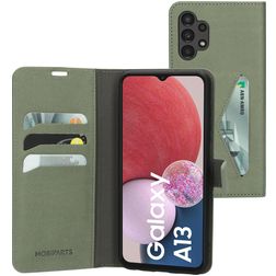 Mobiparts Classic Wallet Samsung Galaxy A13 4G Hoesje Bookcase Portemonnee - Stone Green