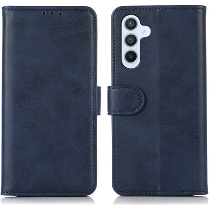 Mobigear Wallet Samsung Galaxy A35 Hoesje Bookcase Portemonnee - Blauw