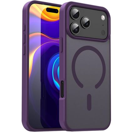 Mobigear Shockproof iPhone 18 Pro Max MagSafe Hoesje Hardcase Backcover - Crystal Purple