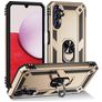 Mobigear Armor Ring Samsung Galaxy A14 Hoesje Hardcase Backcover Shockproof met Ringhouder - Goud