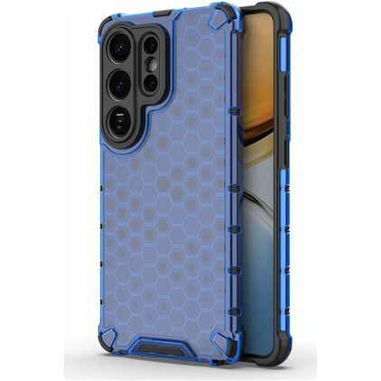 Mobigear Honeycomb Samsung Galaxy S26 Ultra Hoesje Hardcase Backcover Shockproof - Blauw