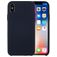 Mobigear Colors iPhone X Siliconen Hoesje Backcover - Donkerblauw