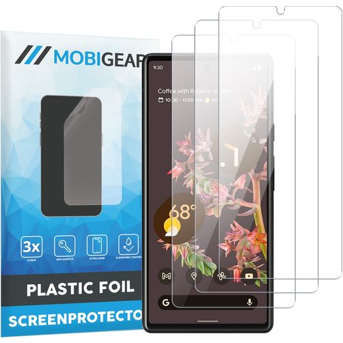 Mobigear Google Pixel 6a Screenprotector Folie - Case Friendly (3-Pack)