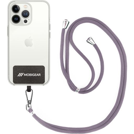 Mobigear Lanyard Universeel Telefoonkoord Verstelbaar - Platinum Grey