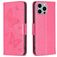 Mobigear Butterfly iPhone 15 Pro Max Hoesje Bookcase Portemonnee - Magenta