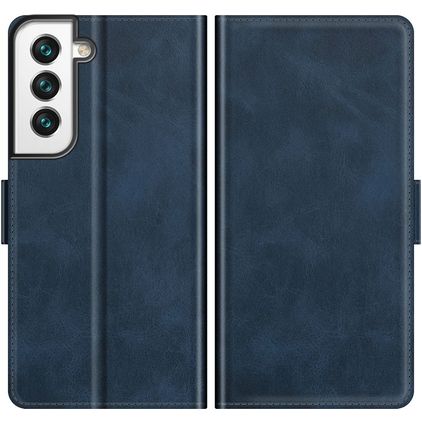 Mobigear Slim Magnet Samsung Galaxy S22 Hoesje Bookcase Portemonnee - Blauw