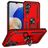 Mobigear Armor ring Samsung Galaxy A16 Hoesje Hardcase Backcover Shockproof met Ringhouder - Rood