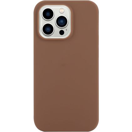 Mobigear Colors iPhone 14 Pro Max Hoesje Flexibel TPU Backcover - Bruin