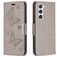 Mobigear Butterfly Samsung Galaxy S24 Hoesje Bookcase Portemonnee - Grijs