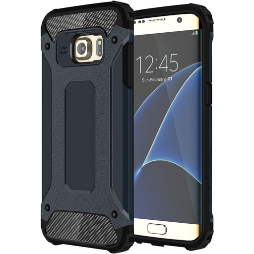 Mobigear Outdoor Samsung Galaxy S7 Edge Hoesje Hardcase Backcover Shockproof - Donkerblauw
