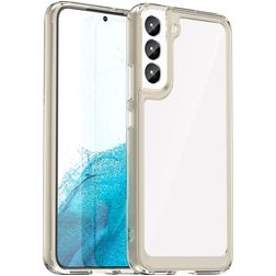 Mobigear Crystal Samsung Galaxy S23 Ultra Hoesje Hardcase Backcover - Transparant / Grijs
