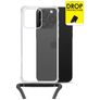 My Style Loop Doorzichtig iPhone 16 Pro Flexibel TPU Hoesje met koord - Transparant