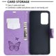 Mobigear Butterfly Samsung Galaxy A52s 5G Hoesje Bookcase Portemonnee - Paars