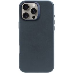 Decoded iPhone 16 Pro Max MagSafe Hoesje Echt Leer Backcover - Marineblauw
