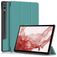 Mobigear Tri-Fold Samsung Galaxy Tab S9 Plus Hoes Bookcase + Stylus Houder - Groen