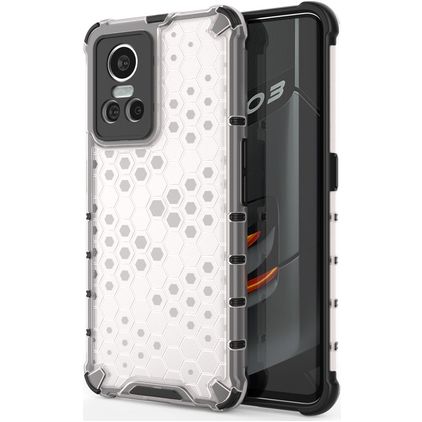 Mobigear Honeycomb Realme GT Neo 3 Hoesje Hardcase Backcover Shockproof - Wit